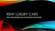Rent Luxury Cars