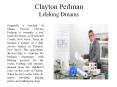 Clayton Perlman - Lifelong Dreams PowerPoint PPT Presentation