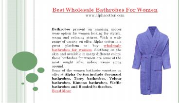 Best wholesale bathrobes for women