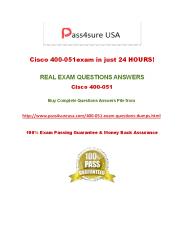 Pass4sure 400-051 Dumps