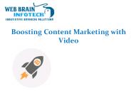 Boosting Content Marketing with Video and Increase ROI