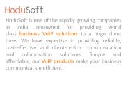 Hodusoft For Best Communication And Collaboration Solutions