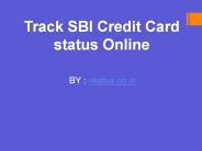 SBI credit card payment status