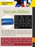 Thermal transfer ribbon PowerPoint PPT Presentation