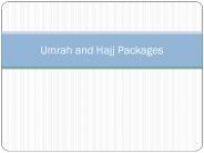 Hajj & Umrah Packages