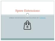 Spree Extensions Developed by Vinsol