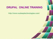 drupal online training in hyderabad|USA|India|canada