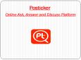 Online opinions polling , quiz and surveys maker app -  posticker PowerPoint PPT Presentation