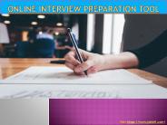 Online interview preparation tool