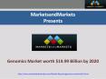 Genomics Market worth 19.99 Billion USD by 2020 PowerPoint PPT Presentation