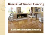 Benefits Of Timber Flooring
