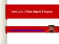 pg diploma in banking and finance PowerPoint PPT Presentation