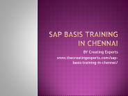 SAP BASIS Training in Chennai