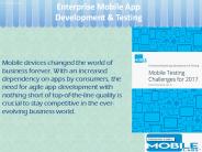 Enterprise Mobile App Development & Testing