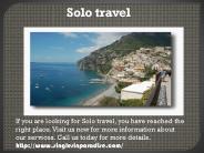 Solo travel