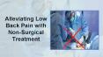 Alleviating Low Back Pain with Non-Surgical Treatment PowerPoint PPT Presentation