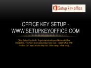 Office Key Setup - www.setupkeyoffice.com