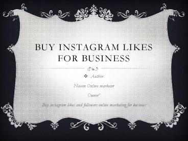 get more instagram likes and followers for busienss