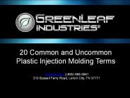 Custom Plastic Injection Molding Terms You Need To Know