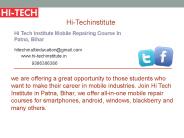 Hi Tech Institute Mobile Repairing Course In Patna, Bihar