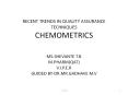 Introduction to Chemometrics PowerPoint PPT Presentation