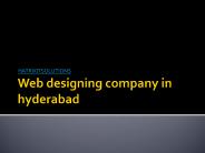 Web Designing Companies in Hyderabad