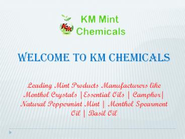Natural Menthol Crystals Manufacturers Manufacturers