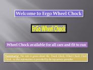 Truck Chock, Wheel Chock, Dock Chock