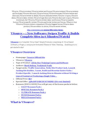 VSource review - I was shocked!