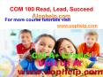 COM 100 Read, Lead, Succeed/Uophelpdotcom PowerPoint PPT Presentation