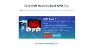 copy DVD movie to blank DVD disc