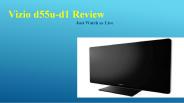Vizio d55u-d1 review