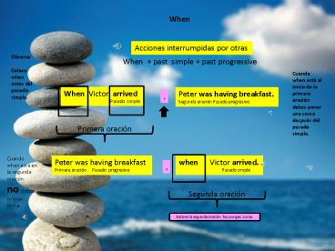 Pronombres relativos when, while