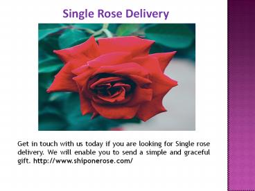 Send One Rose Online