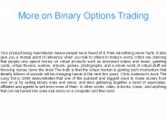 More on Binary Options Trading