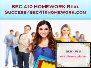 SEC 410 HOMEWORK Real Success/sec410homework.com
