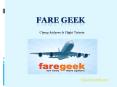 Cheap Flight Tickets - Fare geek