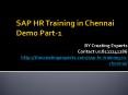 SAP HR Training in Chennai Demo Part-1 PowerPoint PPT Presentation