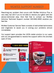 Mcafee Support Number