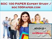 SOC 100 PAPER Expert Study / soc100paper.com