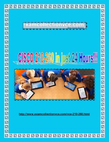 Examcollection 210-260 Practice test