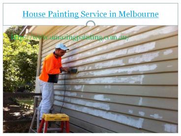 House painting service in melbourne