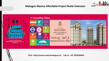 Mahagun Mantra Apartments&Bedrooms