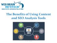 The Benefits of Using Content and SEO Analysis Tools