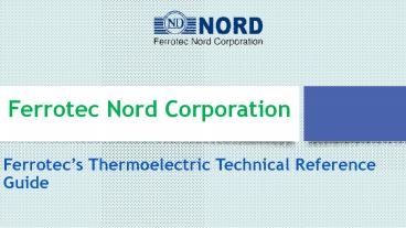 Ferrotec's Thermoelectric Technical Reference Guide (1)