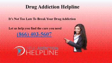 Drug Addiction Helpline