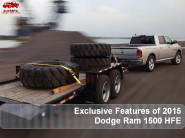 Exclusive Features of 2015 Dodge Ram