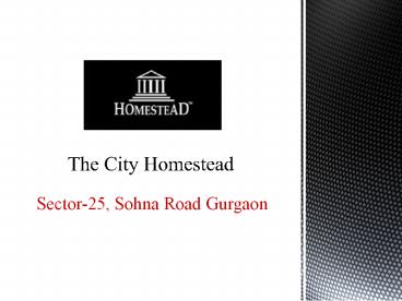 The City of Homestead Sector 25 Sohna Road Gurgaon – Investors Clinic