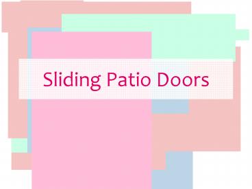 Sliding Patio Doors (1)