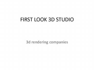 3d renderings architectural design